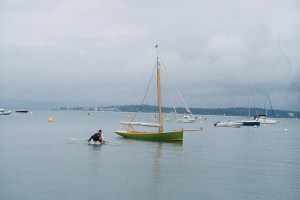 lors de la fête de l'usage pinasse à voile et moteur électrique le 8 juinn 213 