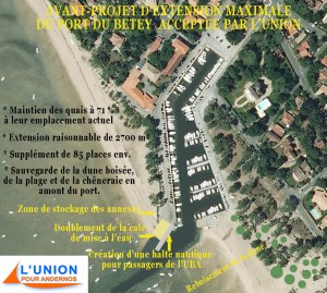 projet de la liste "L'union pour Andernos" 2014 