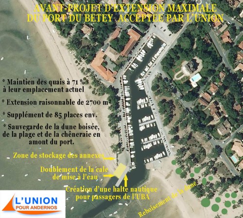 projet de la liste "L'union pour Andernos" 2014 