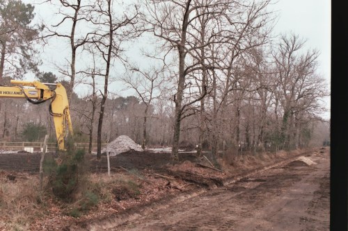 Le Communal (défriché à gauche) 