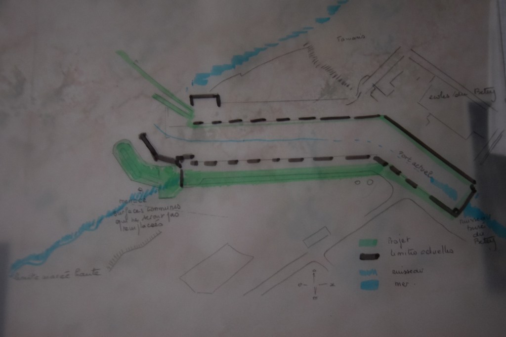 Travaux au port du Bétey  au 8 octobre&nbsp;2023